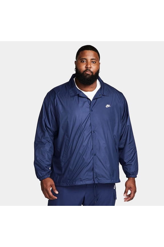 Men's Nike Club Coach's Jacket Color: Midnight Navy Size: XL