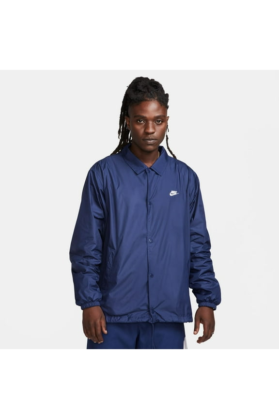 Mens Relaxed Fit Club Coaches Midnight Navy Blue White 2XL