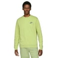 thumbnail image 1 of Men's Nike Club Fleece Crew Color: Lemon Twist Size: XL, 1 of 4