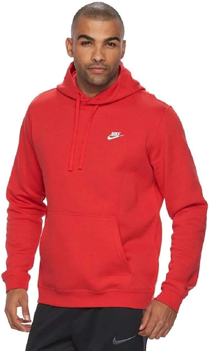 red nike hoodie mens medium