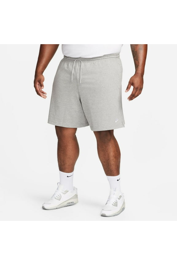 Men's Nike Club Knit Shorts Color: Dark Grey Heather Size: M
