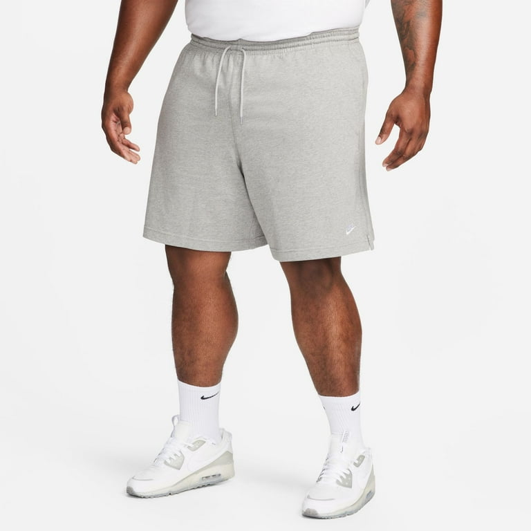 Men s Nike Club Knit Shorts Color Dark Grey Heather Size XXL Walmart