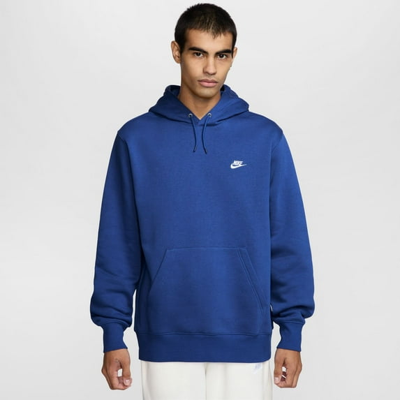 Men's Nike Club Pull-Over Fleece Hoodie Color: Game Royal Size: XL