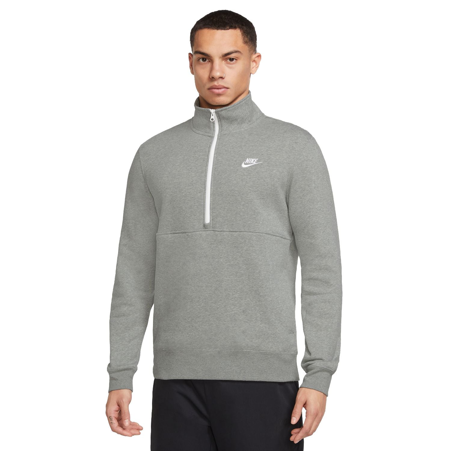 nike grey quarter zip
