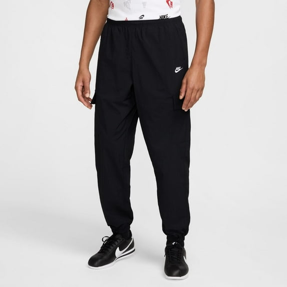 Men's Nike Club Woven Cargo Pants Color: Black Size: XXL