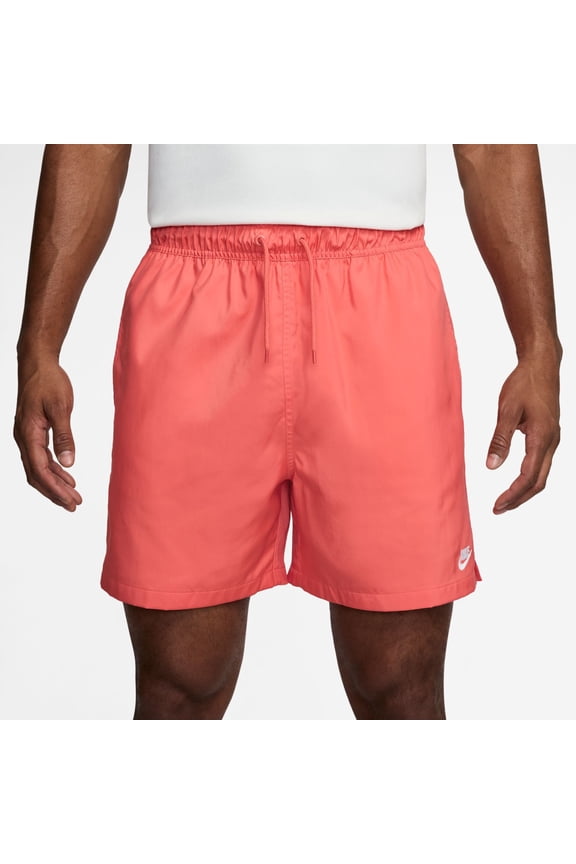 Men's Nike Club Woven Flow Shorts Color: Magic Ember Size: S