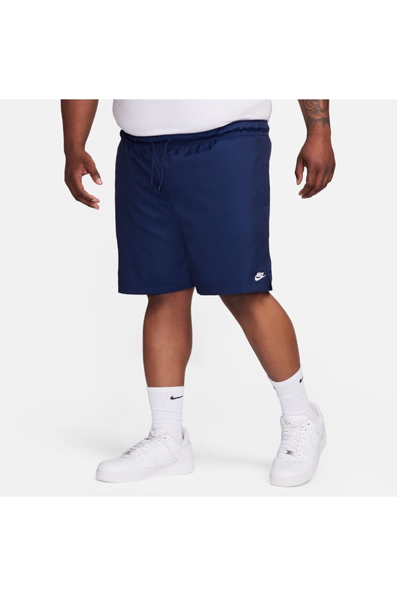 Men's Nike Club Woven Flow Shorts Color: Midnight Navy Size: S