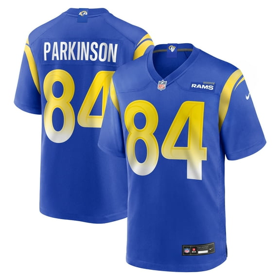 Men's Nike Colby Parkinson  Royal Los Angeles Rams Team Game Jersey