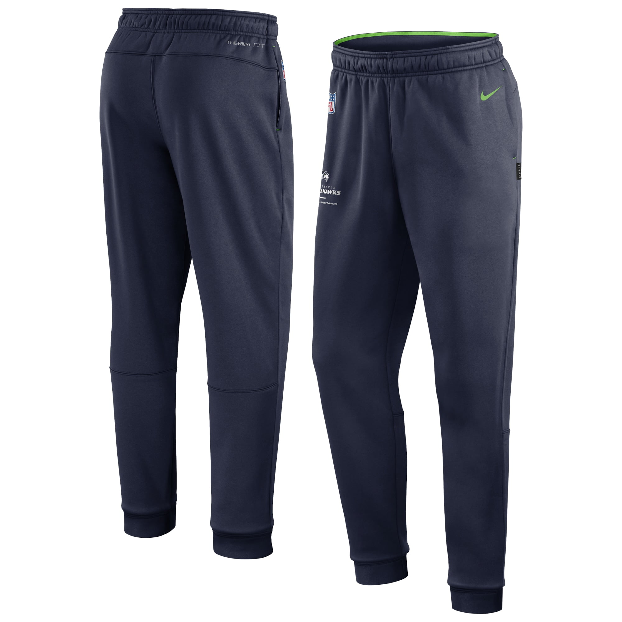 Men s Nike College Navy Seattle Seahawks Sideline Logo Performance Pants Walmart