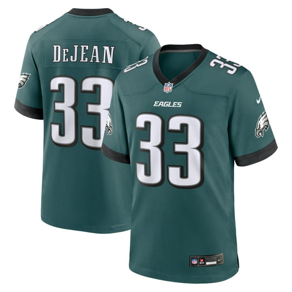 Men's Nike Cooper DeJean Green Philadelphia Eagles Game Jersey