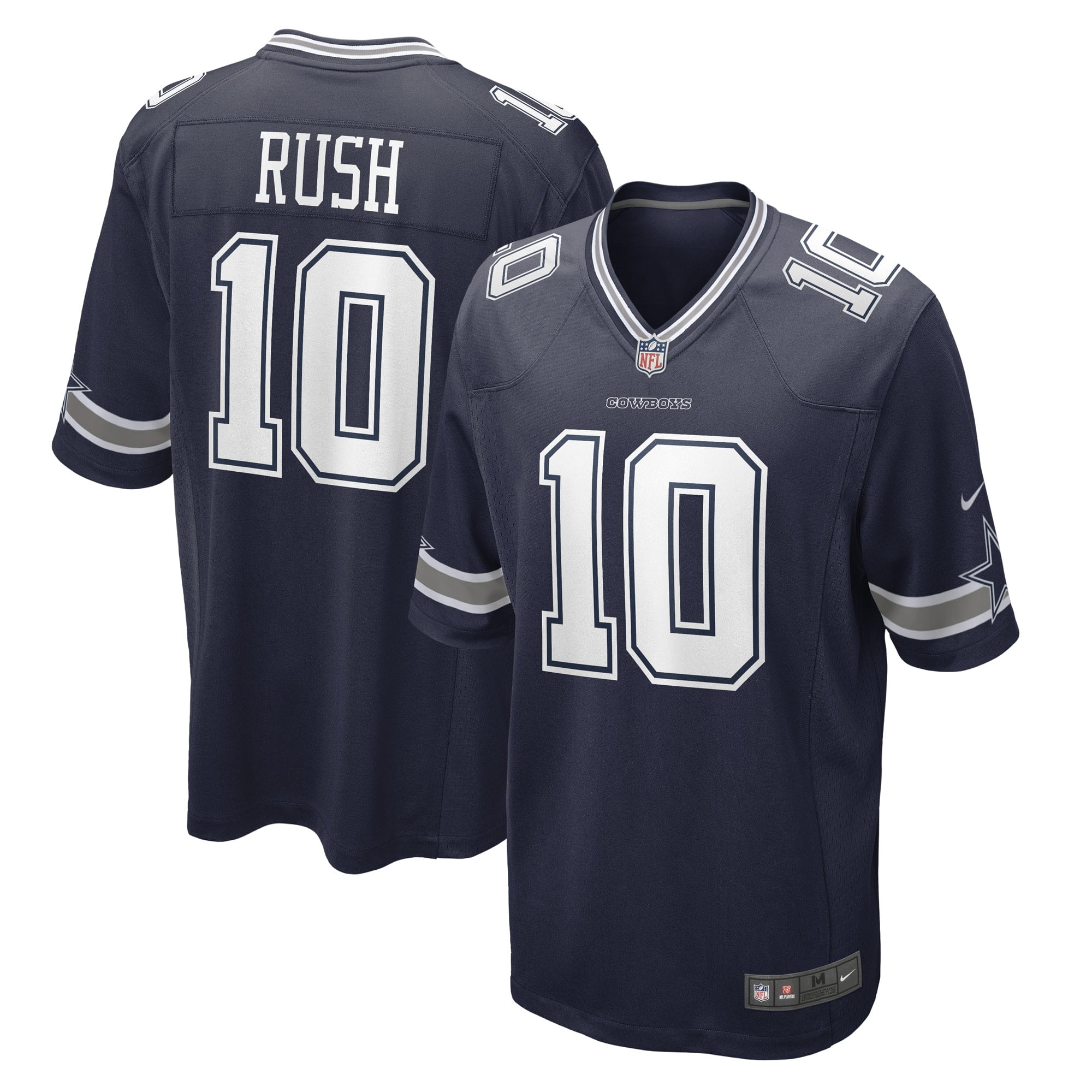 Men s Nike Cooper Rush Navy Dallas Cowboys Game Player Jersey Walmart