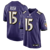 Men's Nike Cooper Rush Purple Baltimore Ravens Team Game Jersey