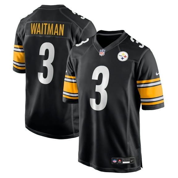 Men's Nike Corliss Waitman  Black Pittsburgh Steelers Team Game Jersey