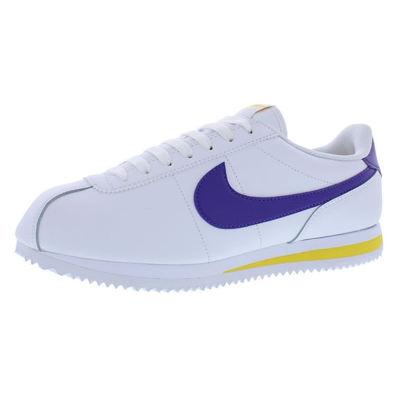 Nike Cortez Mens Shoes Size 10, Color: White/Varsity Maize/Varsity Purple