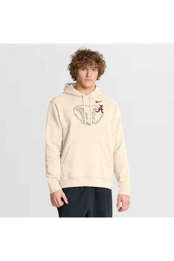 Men's Nike Cream Alabama Crimson Tide Campus Shadow Hoodie