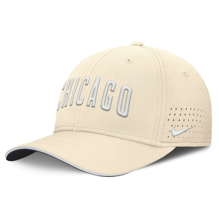 Men's Nike  Cream Chicago Cubs Rise Performance Flex Hat