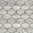 thumbnail image 1 of Ahgly Company Machine Washable Indoor Square Contemporary Dark White Beige Area Rugs, 9' Square, 1 of 7