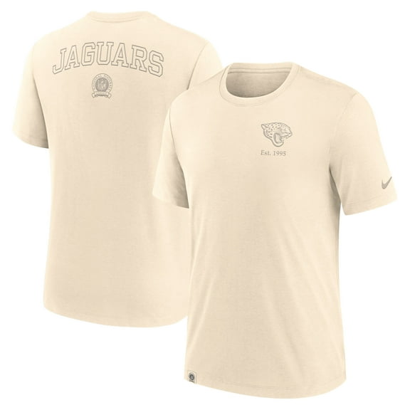 Men's Nike Cream Jacksonville Jaguars Glory Tri-Blend T-Shirt