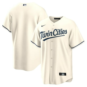 Men's Nike Cream Minnesota Twins Alternate Replica Team Jersey