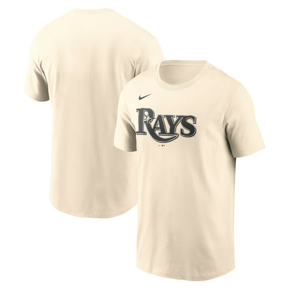 Men's Nike Cream Tampa Bay Rays Camo Logo T-Shirt