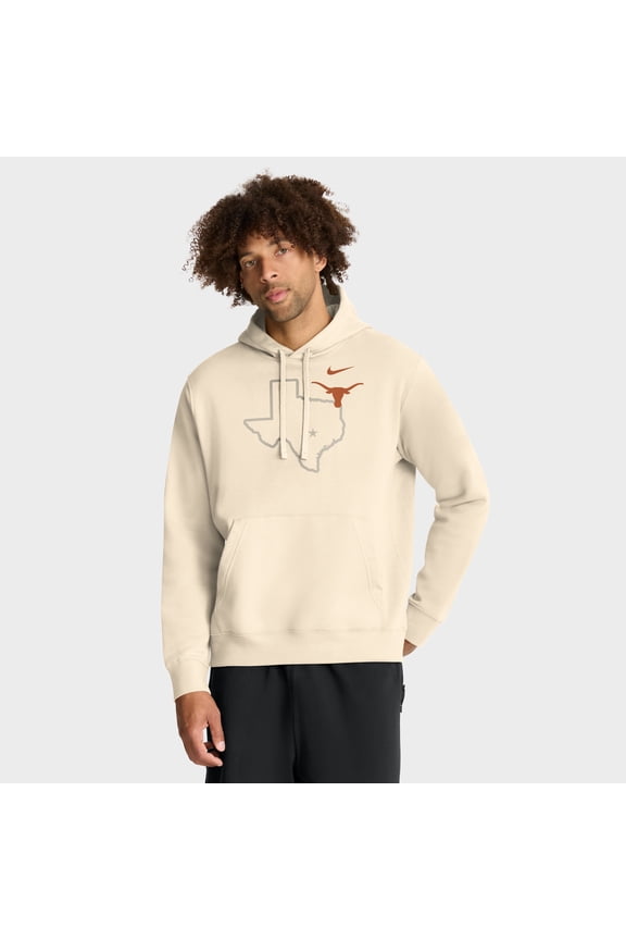 Men's Nike Cream Texas Longhorns Campus Shadow Hoodie