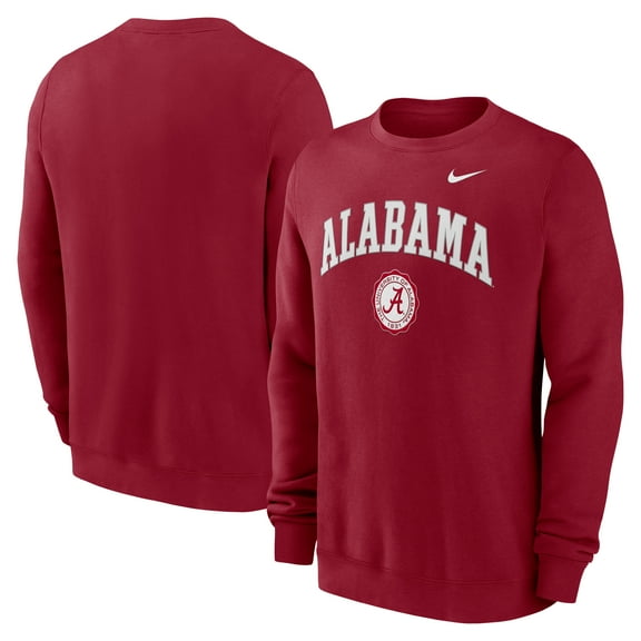 Men's Nike Crimson Alabama Crimson Tide Arched Seal Pullover Sweatshirt