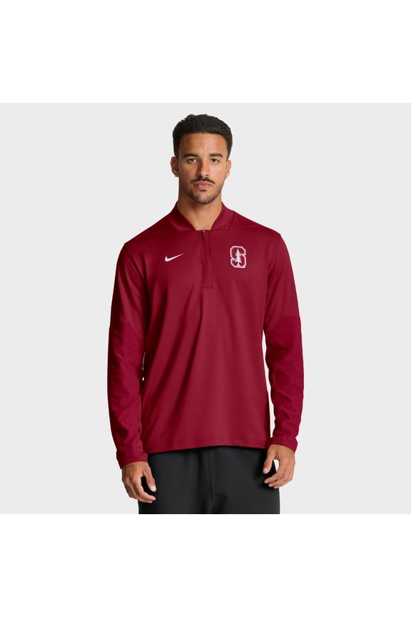 Men's Nike Crimson Stanford Cardinal One Goal Performance Half-Zip Pullover
