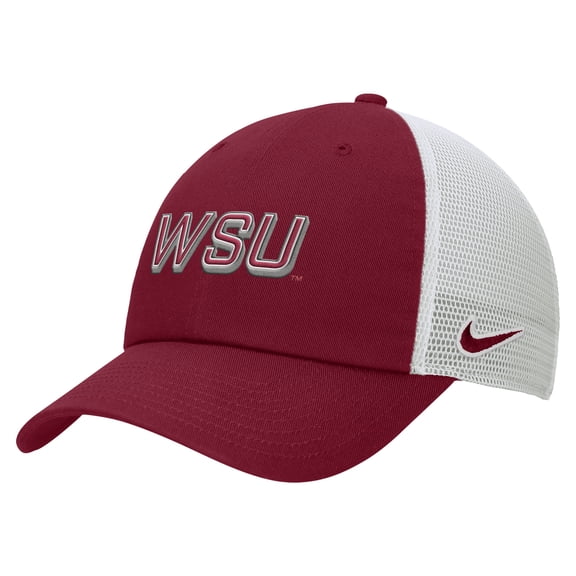 Men's Nike Crimson Washington State Cougars On-Field Club Adjustable Trucker Hat