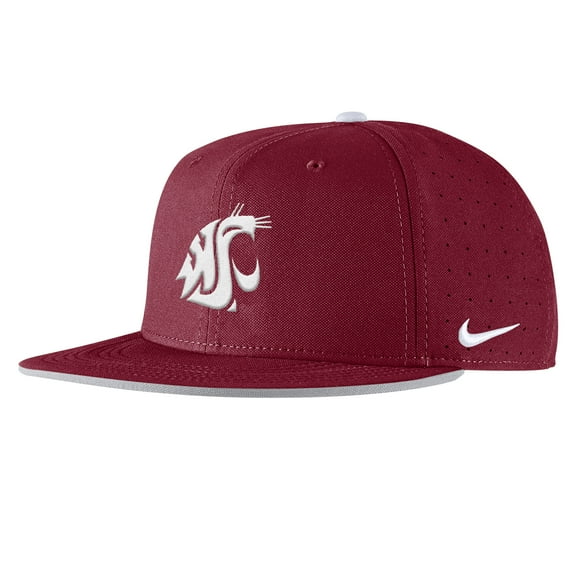 Men's Nike Crimson Washington State Cougars 2025-On-Field True Performance Baseball Fitted Hat