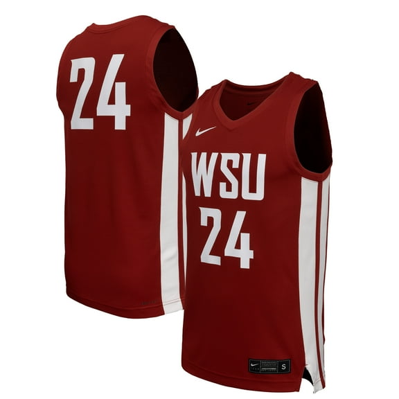 Men's Nike Crimson Washington State Cougars Replica Basketball Jersey