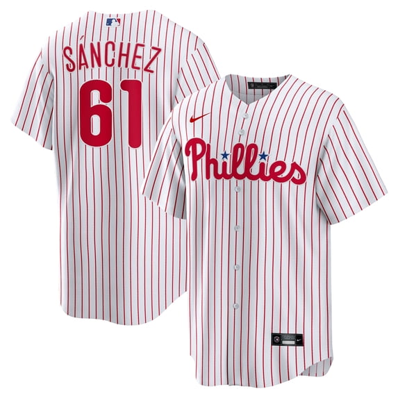 Men's Nike Cristopher Sanchez White Philadelphia Phillies Home Replica Jersey