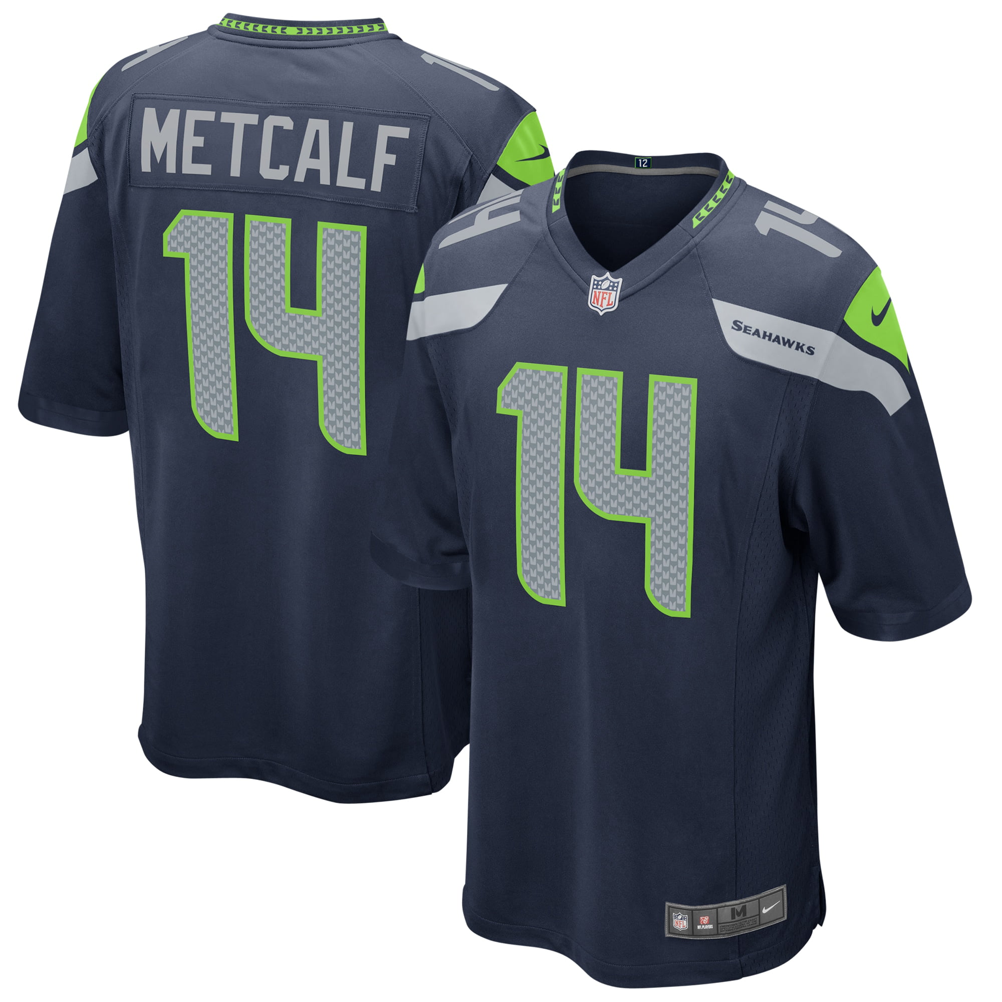 DK Metcalf Autographed Seattle Seahawks White Nike Game Jersey