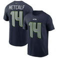 thumbnail image 1 of Men's Nike DK Metcalf College Navy Seattle Seahawks Name & Number T-Shirt, 1 of 3