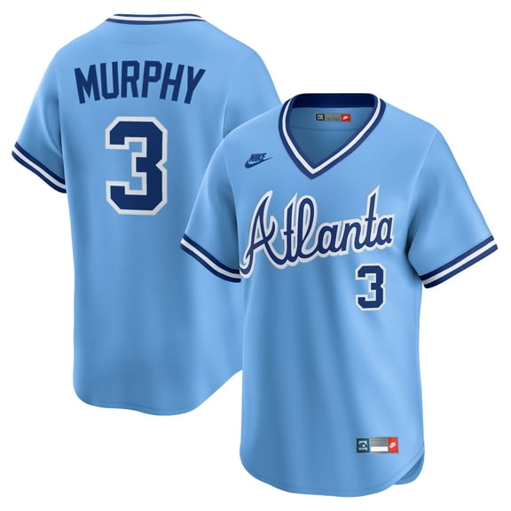 Men's Nike Dale Murphy Light Blue Atlanta Braves Throwback Cooperstown Collection Limited Jersey