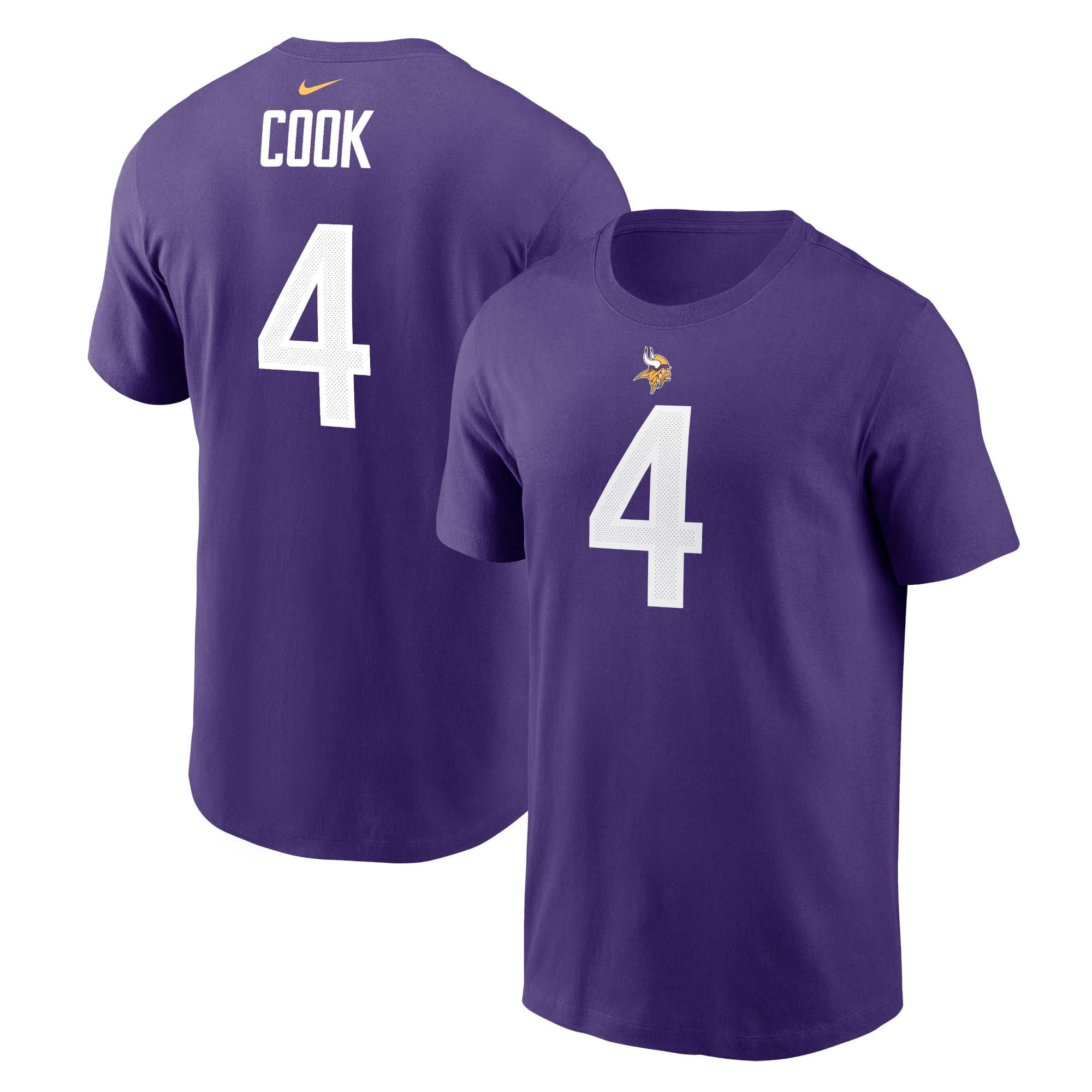 Men's Nike Dalvin Cook Purple Minnesota Vikings Player Name & Number T-Shirt  