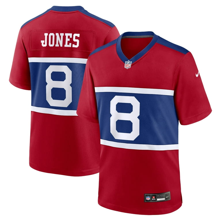 Men's Nike Daniel Jones Century Red New York Giants Alternate