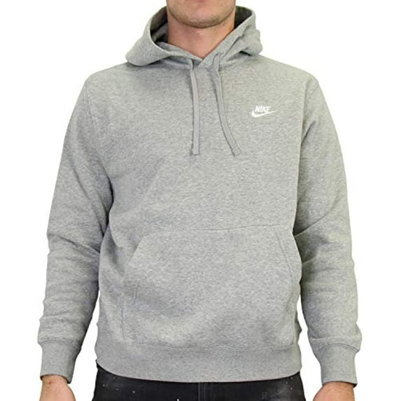 Men's Nike Sportswear Club Fleece Pullover Hoodie Color: Dark Gray Heather Size: XXL
