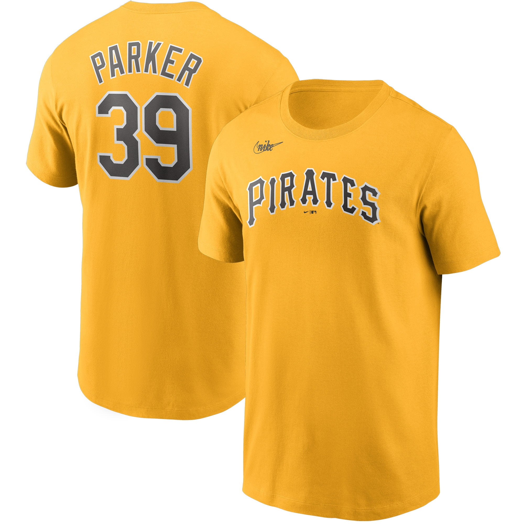 Men's Nike Dave Parker Gold Pittsburgh Pirates Name & Number T-Shirt 