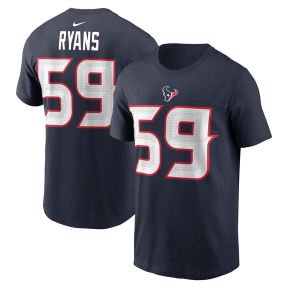 Men's Nike DeMeco Ryans Navy Houston Texans Retired Player Name & Number T-Shirt