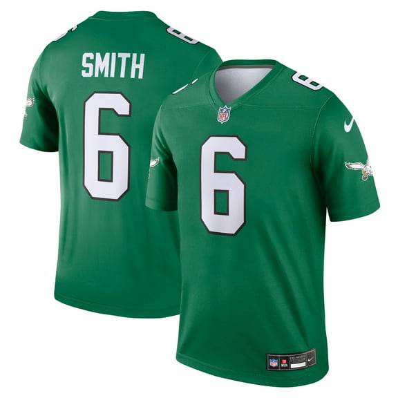 Men's Nike DeVonta Smith Kelly Green Philadelphia Eagles Legend Player Performance Top