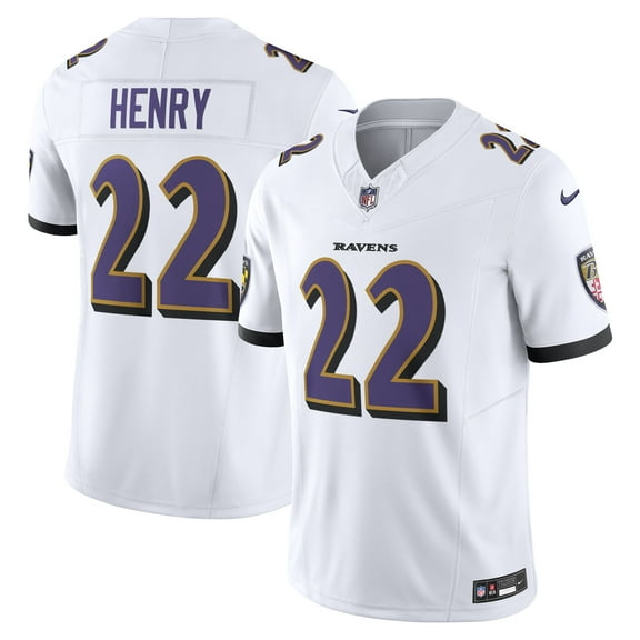 Men's Nike Derrick Henry White Baltimore Ravens Vapor F.U.S.E. Limited Jersey