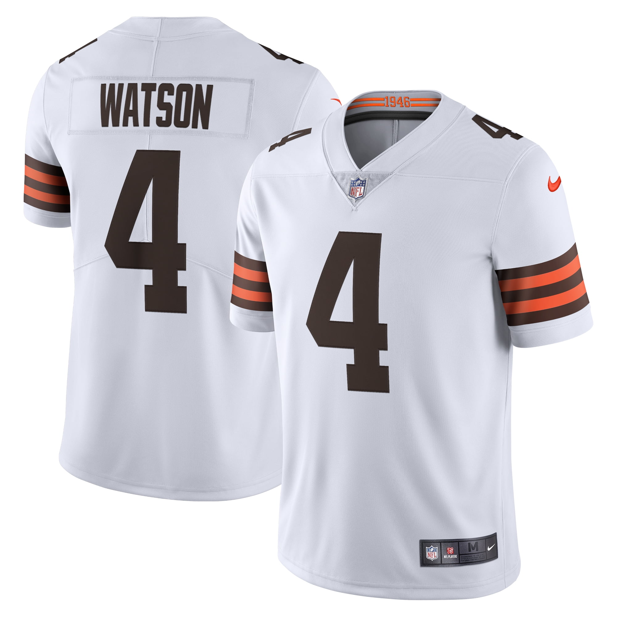 Men s Nike Deshaun Watson White Cleveland Browns 2020 Vapor Limited Jersey Walmart