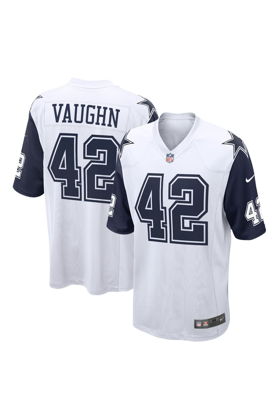 Men's Nike Deuce Vaughn White Dallas Cowboys Alternate Game Team Jersey