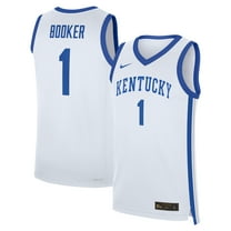 Men's-Nike Devin Booker White Kentucky Wildcats Performance Replica Basketball Jersey