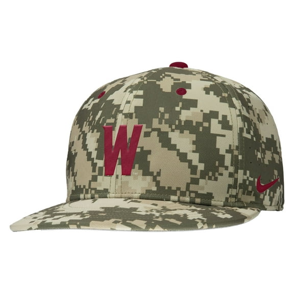 Men's Nike Digital Camo Washington State Cougars On-Field Baseball Performance Fitted Hat