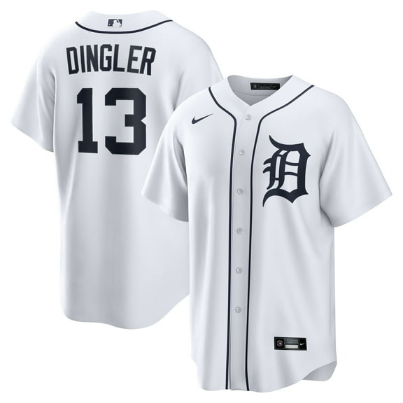 Men's Nike Dillon Dingler White Detroit Tigers Home Replica Jersey