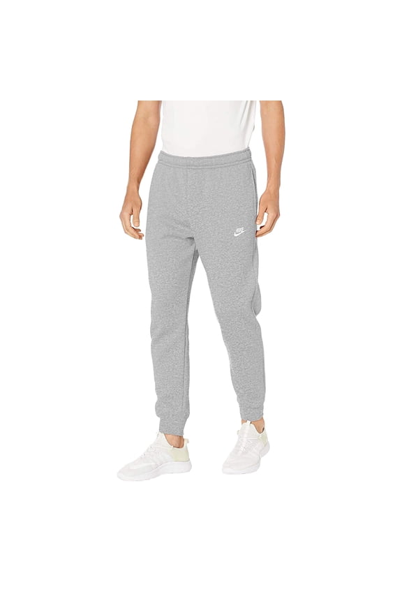 Men's Nike Dk Grey Heather/Matte Silver/Wht Sportswear Club Joggers - 2XL
