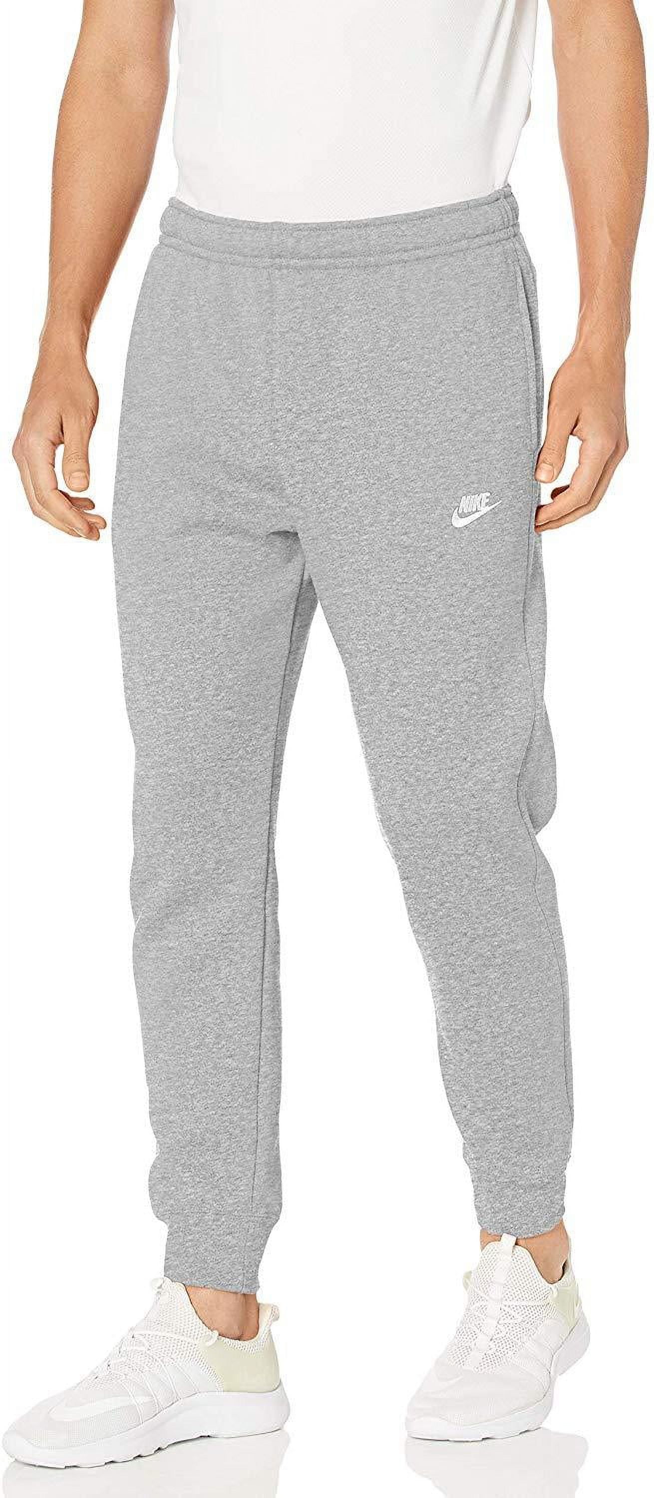 Men's Nike Dk Grey Heather/Matte Silver/Wht Sportswear Club Joggers (BV2671  063) - XL
