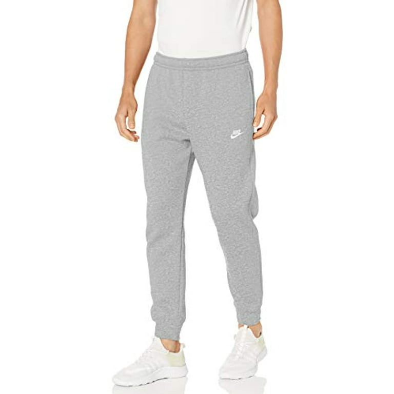 Men\'s Nike Dk Grey Heather/Matte Silver/Wht Sportswear Club Joggers (BV2671  063) - XL