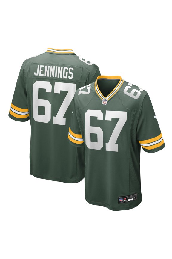 Men's Nike Donovan Jennings Green Green Bay Packers Team Game Jersey